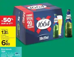 Carrefour Market 1664 Bière blonde offre
