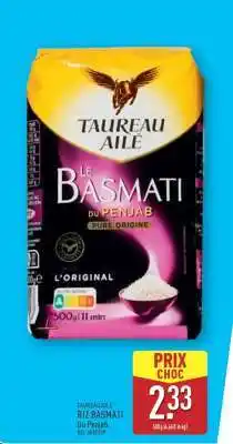 ALDI TAUREAU AILÉ Riz Basmati du Penjab offre