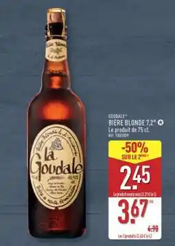 ALDI Goudale Bière Blonde 7,2° offre