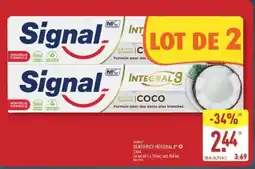 ALDI Signal Dentifrice Integral 8° Coco offre