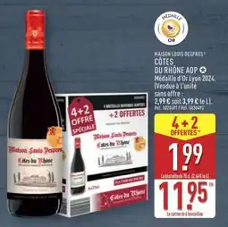ALDI Maison Louis Despres Côtes du Rhône AOP offre