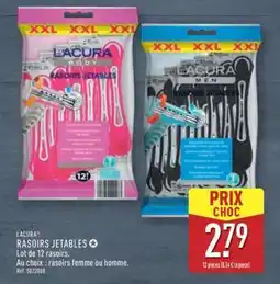 ALDI LACURA RASOIRS JETABLES offre