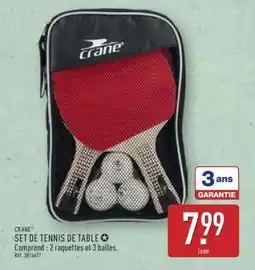ALDI CRANE SET DE TENNIS DE TABLE offre