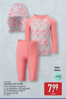 ALDI ENSEMBLE ANTI UV offre