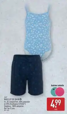 ALDI MAILLOT DE BAIN offre