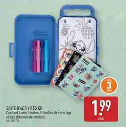 ALDI BOÎTE D'ACTIVITÉS offre