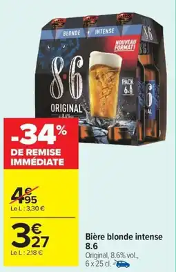 Carrefour Market 8.6 Bière blonde intense offre