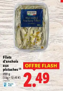 Lidl Filets d'anchois aux pistaches offre
