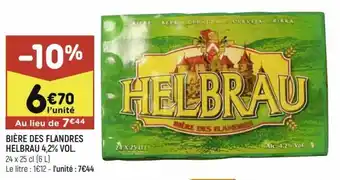 Leader Price Bière des flandres helbrau offre