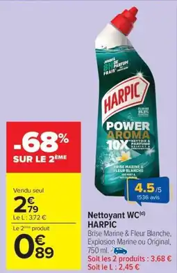 Carrefour Market HARPIC Nettoyant WC offre