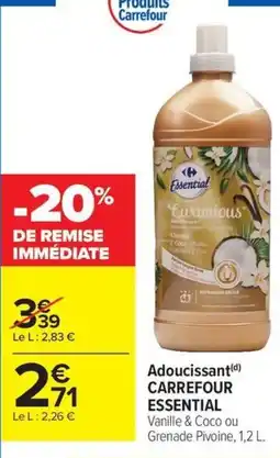 Carrefour Market CARREFOUR ESSENTIAL Adoucissant offre