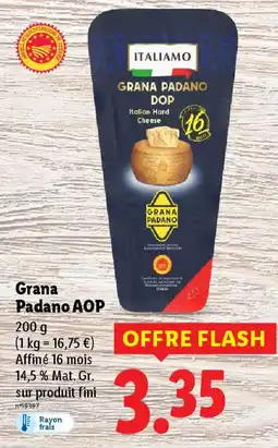 Lidl Grana padano aop offre
