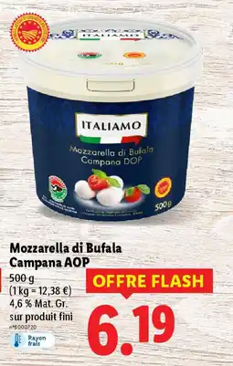Lidl Mozzarella di bufala campana aop offre