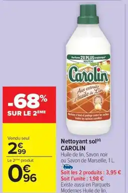 Carrefour Market CAROLIN Nettoyant sol offre