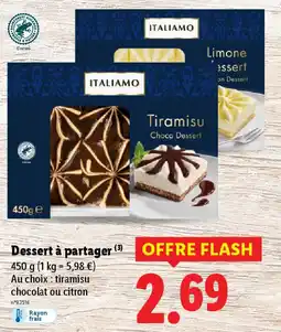 Lidl Dessert à partager offre