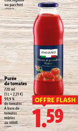 Lidl Purée de tomates offre