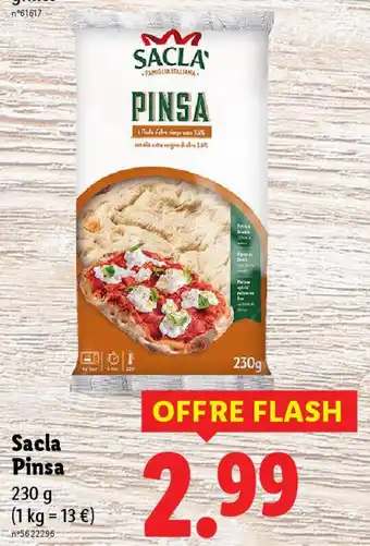 Lidl Sacla pinsa offre