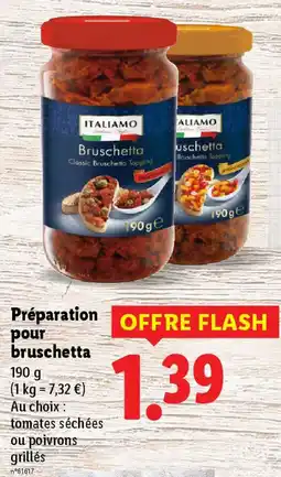 Lidl Préparation pour bruschetta offre