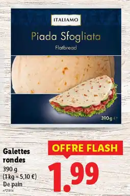 Lidl Galettes rondes offre