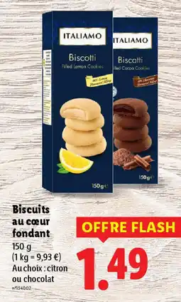 Lidl Biscuits au cœur fondant offre