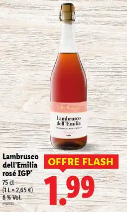 Lidl Lambrusco dell'emilia rosé igp offre