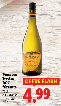 Lidl Prosecco treviso doc frizzante offre