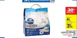 Carrefour Market CARREFOUR COMPANINO Litière pour chats offre