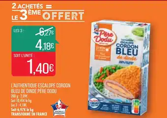 Match L'authentique escalope cordon bleu de dinde père dodu offre