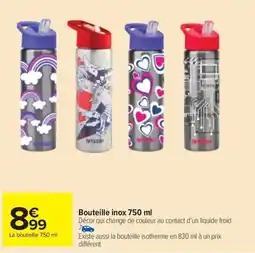 Carrefour Market Bouteille inox offre