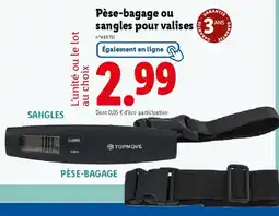 Lidl Pèse-bagage ou sangles pour valises offre