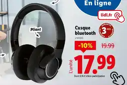 Lidl Casque bluetooth offre