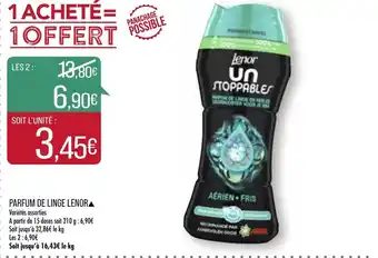 Match Parfum de linge lenor offre