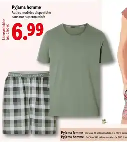 Lidl Pyjama homme offre