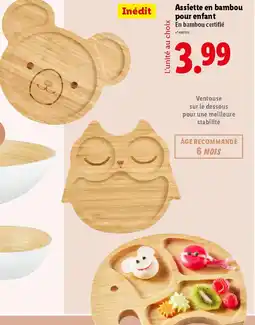 Lidl Assiette en bambou pour enfant offre