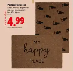 Lidl Paillasson en coco offre