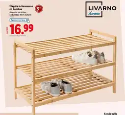 Lidl Étagère à chaussures en bambou offre