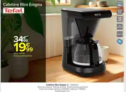 Carrefour Market TEFAL Cafetière filtre Enigma offre