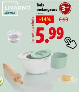 Lidl Bols mélangeurs offre