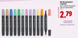 Lidl Set de marqueurs à dessins offre