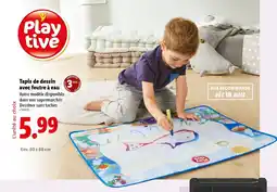 Lidl Tapis de dessin avec feutre à eau offre