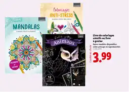 Lidl Livre de coloriages créatifs ou livre à gratter offre
