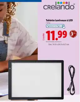 Lidl Tablette lumineuse à led offre