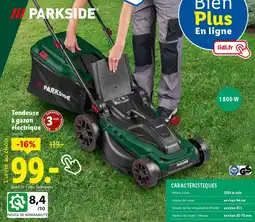 Lidl Tondeuse à gazon électrique offre