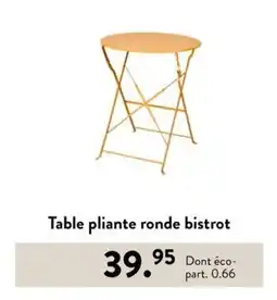 Casa Table pliante ronde bistrot offre