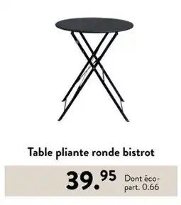 Casa Table pliante ronde bistrot offre
