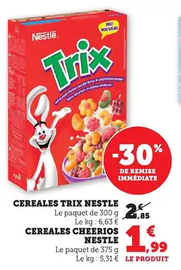 Bi1 Cereales trix nestle offre
