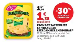Bi1 Fromage pasteurise en tranches leerdammer l'original offre