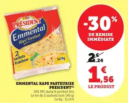 Bi1 Emmental rape pasteurise president offre