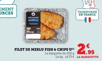 Bi1 Filet de merlu fish & chips u offre