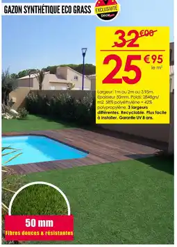 Décor Discount Gazon synthétique eco grass offre